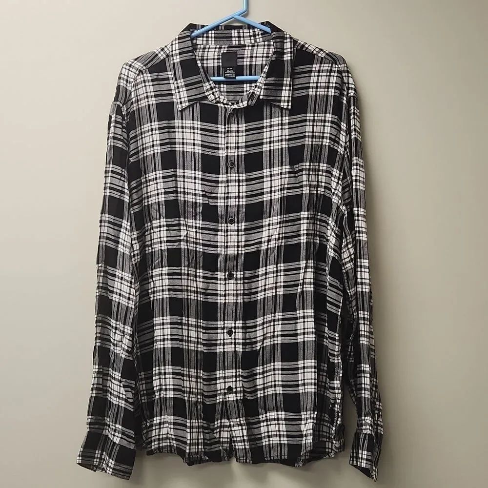 H&M Plaid Soft Shirt XXL